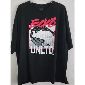 T-SHIRT-ECKO UNLTD-Black-Graphic-Men's Size 1X